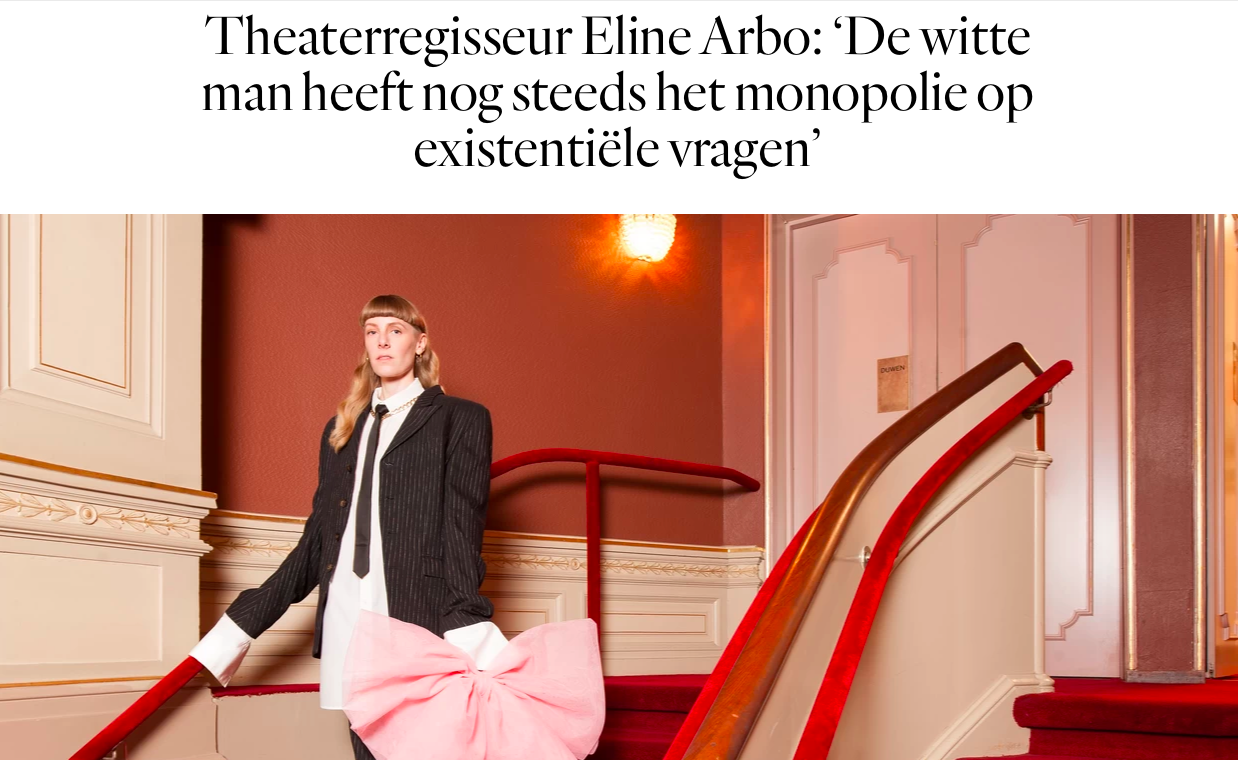 Het Parool interviewde theaterregisseur Eline Arbo cover