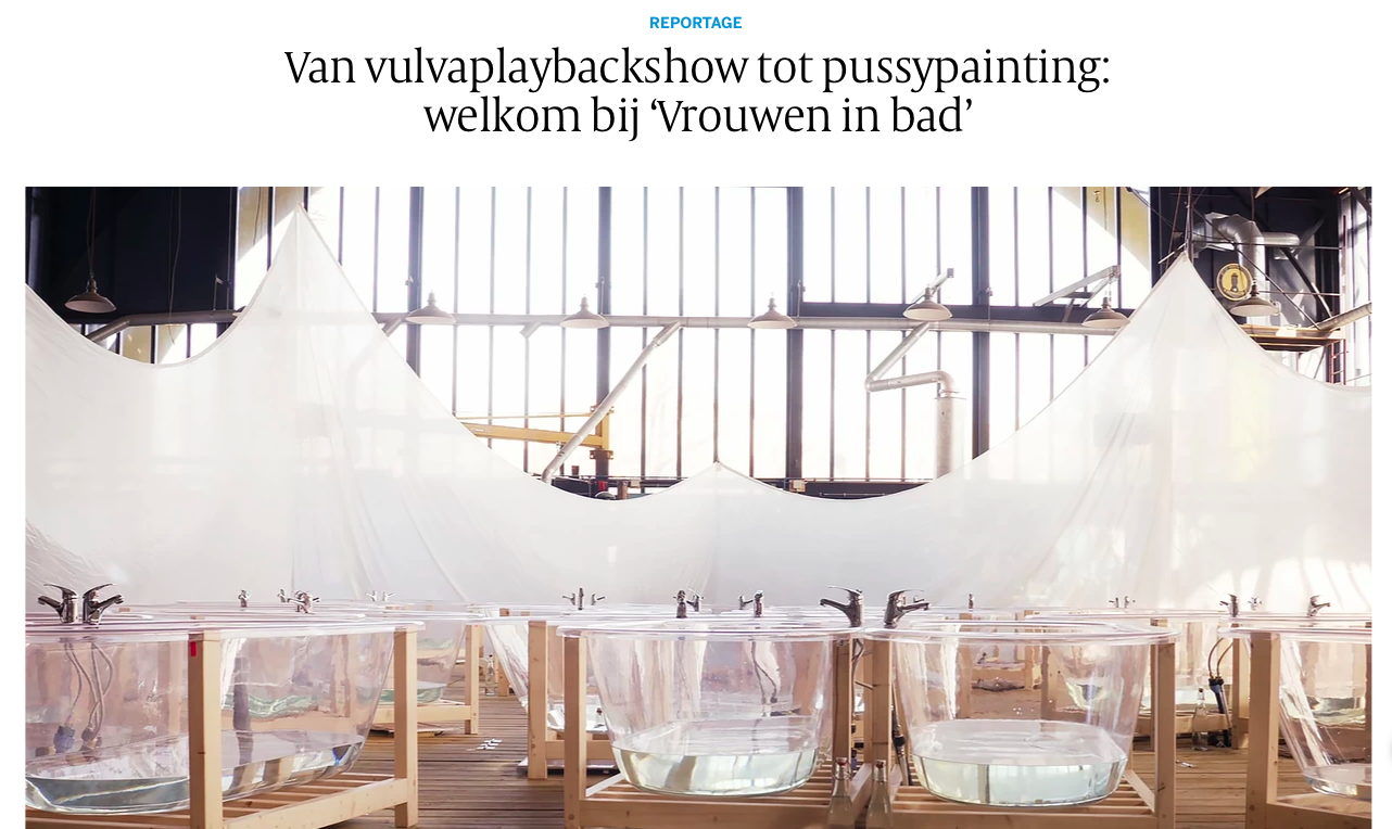 De Volkskrant volgde de theatercursus 'Vrouwen in bad' cover